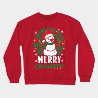 Snowman Merry Christmas Crewneck Sweatshirt